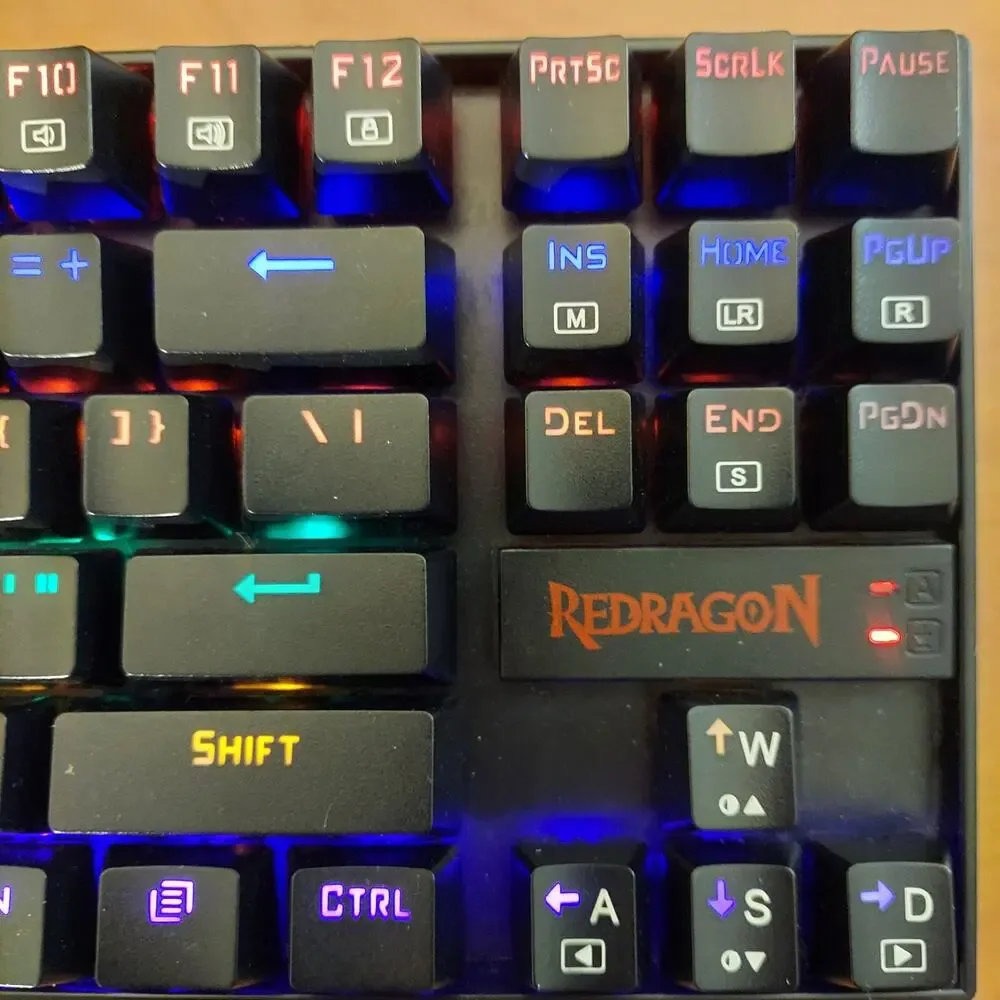 KUMARA Gaming Keyboard REDRAGON K552 LED Backlit Wired Mechanical 87 Key Black